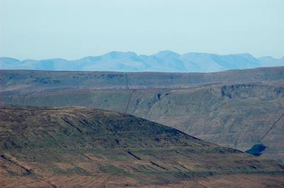 Scafell and area from Pen y Ghent