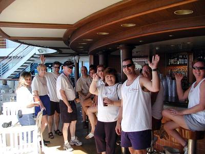 Bar Sharks at the first Meet & Mingle at Outriggers (Lido deck 15)