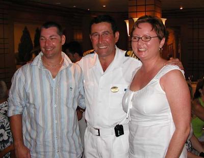 Paul and Claire with Captain Binetti