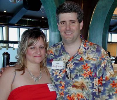 Cheryl and Jim attend the meet & mingle.