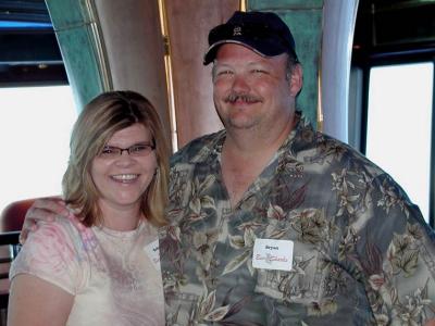 Sabrina and Bryan... obviously enjoying their first cruise.