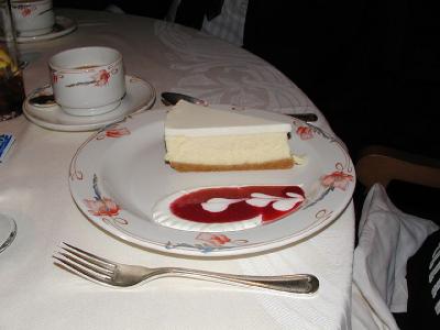 Judy's favorite dessert on Princess... New York Cheesecake