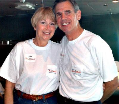 Bob and Judy at the Official Bar Sharks Meet & Mingle
