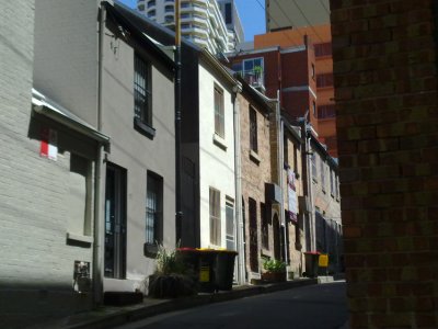 LOCATION 11) Distant view of Charlotte Lane East Sydney (we don't actually go there)