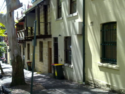 LOCATION 11) Hargraves Street East Sydney, near Bruhn's home in Francis street (we don't actually go there)