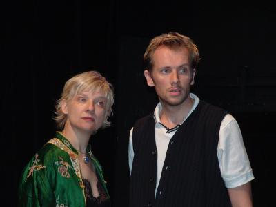 HAYFEVER 2004 Darlo Theatre, judith & sandy surprised