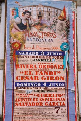 Brave Toros poster Antequera