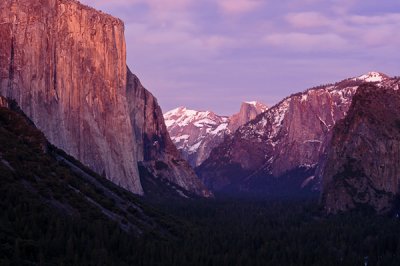 Tunnel View Alpenglow
