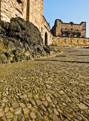 Middle court looking toward upper court