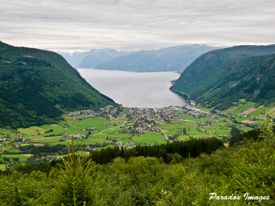 Descending into Vik on Sognefjorden