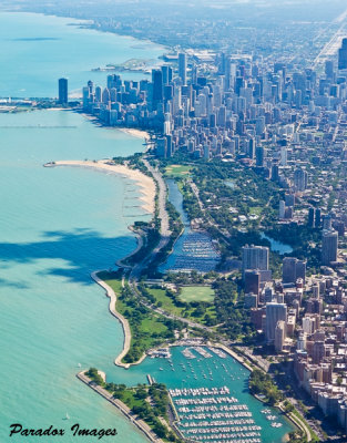 Chicago Skyline from the air