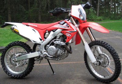 CRF450R with off-road setup