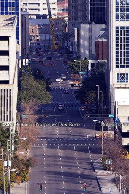2011 - looking north on Florida Avenue in downtown Tampa from the Tampa Marriott Waterside Hotel stock photo #6718