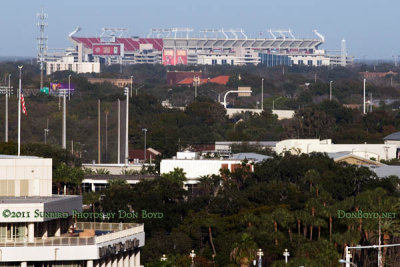 2011 - Raymond James Stadium in Tampa from the Tampa Marriott Waterside Hotel stock photo #6719