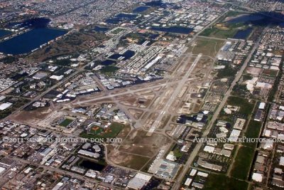 2011 - Ft. Lauderdale Executive Airport landscape aerial stock photo