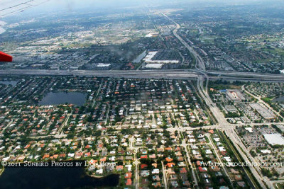 2011 - over Plantation east of South University Drive and north of I-595 landscape aerial photo