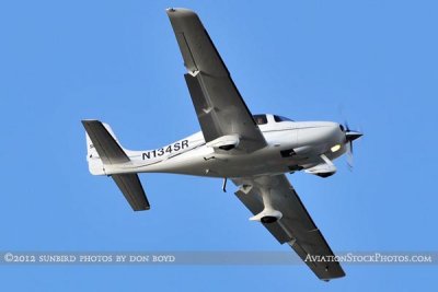 Cirrus SR-20 N134SR on short final approach private aircraft aviation stock photo