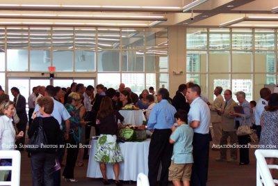 The reception in Terminal J at the Port of Miami following the commissioning of the USCGC BERNARD C. WEBBER (WPC 1101)