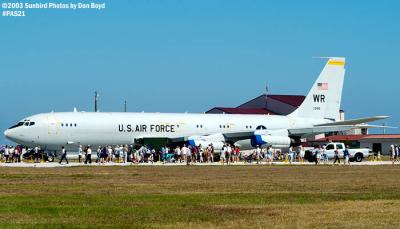 USAF Boeing E-8 trainer AF86-0416 from the 116th ACW wing at Robins AFB, GA military aviation air show stock photo #4109