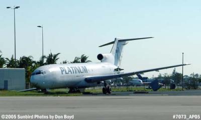 Platinum Air B7272-232/Adv(F) N727PL blown sideways by Hurricane Wilma stock photo #7073