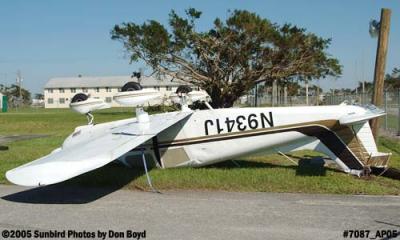 Arthemon Johnson's PA-28-180 N9341J damaged by Hurricane Wilma aviation stock photo #7087