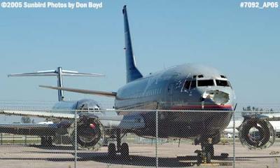 Former United Airlines B737-500 nose damaged by Hurricane Wilma aviation stock photo #7092