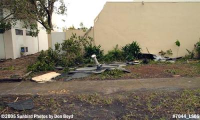 Roof vent and roof debris after Hurricane Wilma in Miami Lakes photo #7044