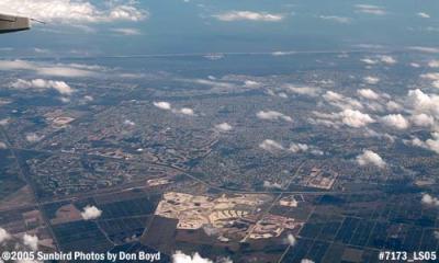 Martin County, Florida looking east aerial stock photo #7173