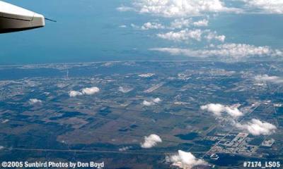 Vero Beach (top center) and Indian River County, Florida aerial stock photo #7174