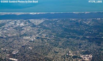 2005 - Palm Bay, Florida (left), Valkaria Airport (right) aerial stock photo #7176
