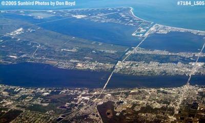 Cape Canaveral (top), Merritt Island (middle) and Cocoa (bottom) aerial stock photo #7184