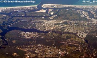2005 - Ponce de Leon Inlet and New Smyrna Beach Municipal Airport aerial stock photo #7191C