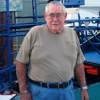 (Rest in Peace, Bud)  Bud Marquis, The Angel of the Everglades and his famous airboat, photo #2869