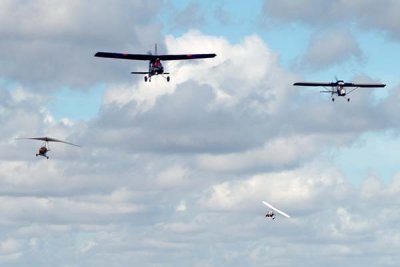 35th Anniversary of Eastern Airlines flight 401 crash memorial service - ultralight aircraft flyover of crash site, photo #2914C