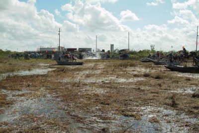 35th Anniversary of Eastern Airlines flight 401 crash memorial service - approaching the airboat launch area, photo #2925