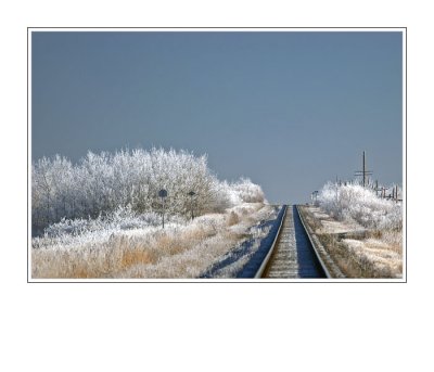 Railway in Hoar Frost