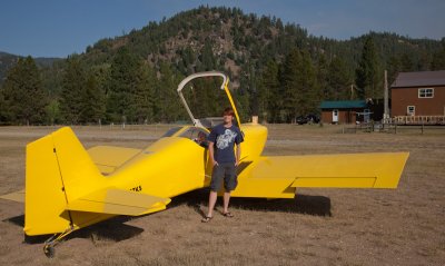 Doug & Plane, West Fork Lodge, Montana  (MontId090511-257-2.jpg)