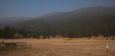 Plane & Smoke, West Fork Lodge, Montana  (MontId090611-293-4.jpg)