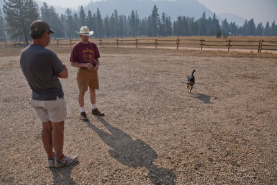 Jimmy, Tex, & Seiko, The Watch Dog  West Fork Lodge, Montana  (MontId090611-296-13.jpg)