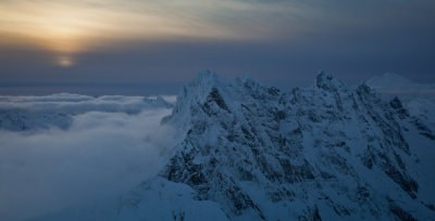 The Southern Picket Range At Dusk  (SPickets112511-260-1.jpg)