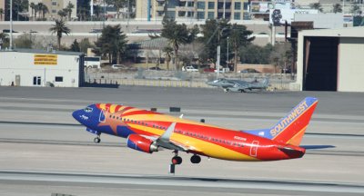 Southwest 737 in Arizona One special livery
