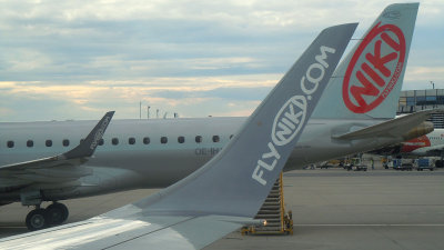 Winglets and tail of Niki E-190s