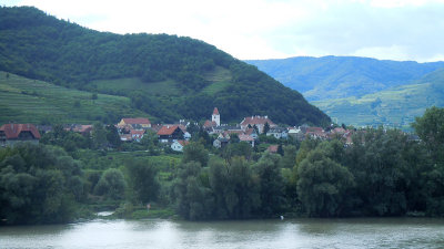 Village along the Danube River