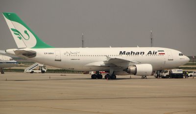 Mahan Airlines A-310 parked at PVG