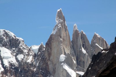 Close up of the peaks
