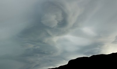 Strange cloud formation in El Calafate
