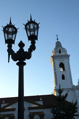 Street lamp and Rocoleta Church