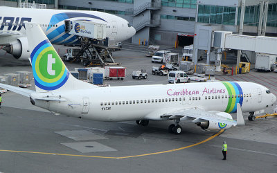 Transavia B-737-800 operating on behalf of Caribbean Airlines