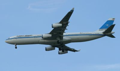 Kuwaiti A340 approaching JFK 31R