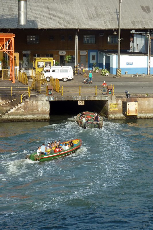 Don Klein, lecturer/photographer, told me about these disappearing ferries which we saw disappear under the port.